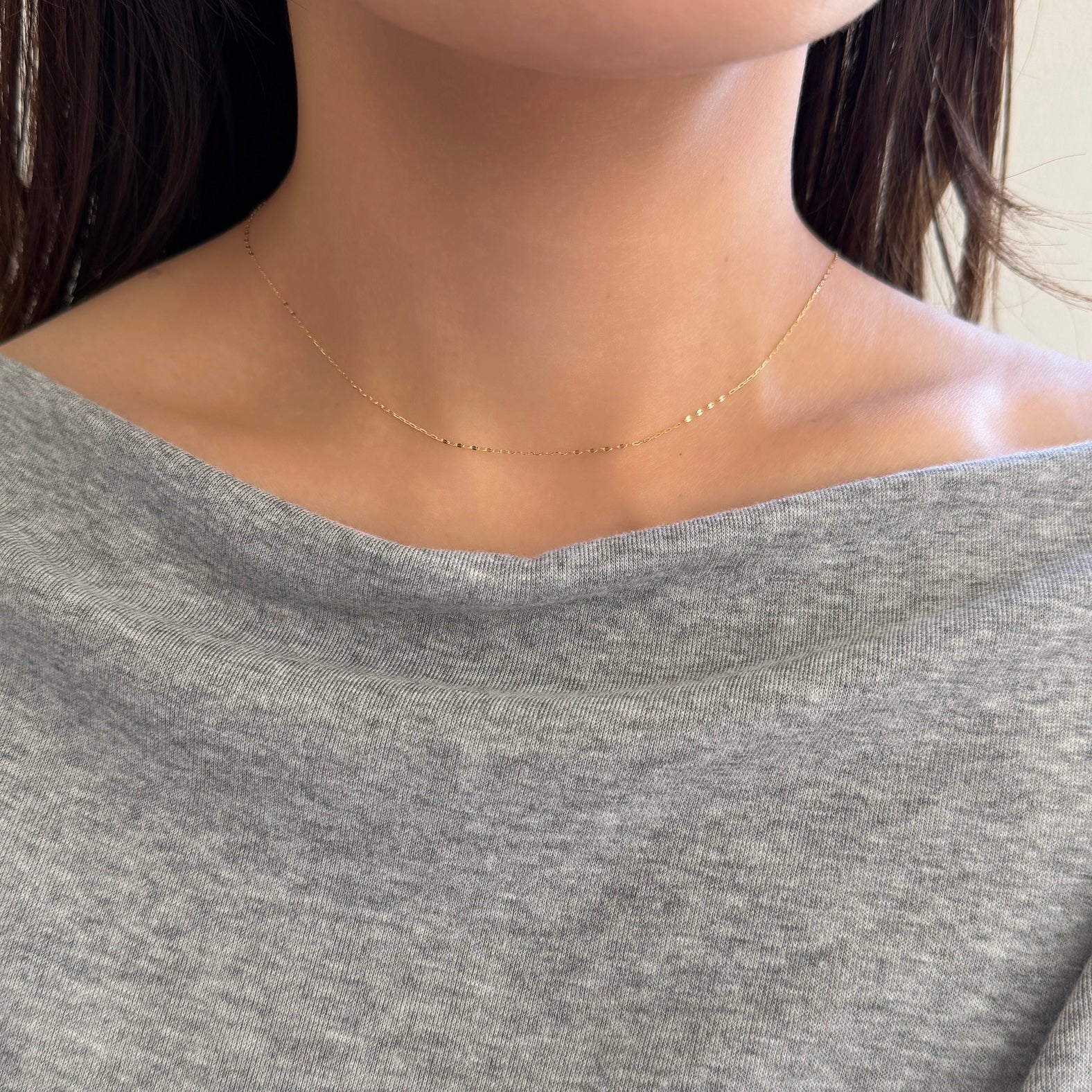 <NEW>K18ペタルコンビネーションネックレス