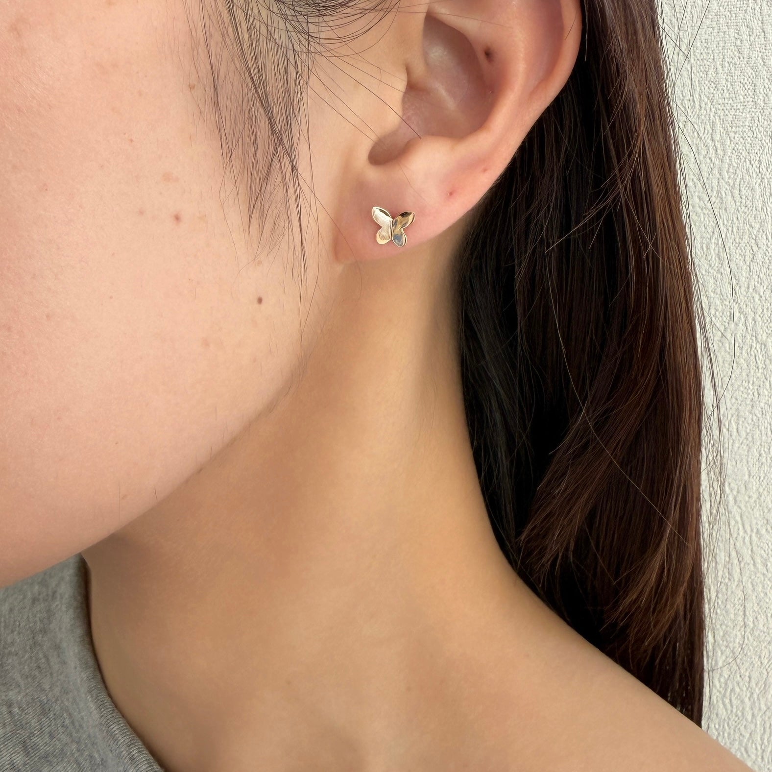 <NEW>K18バタフライピアス