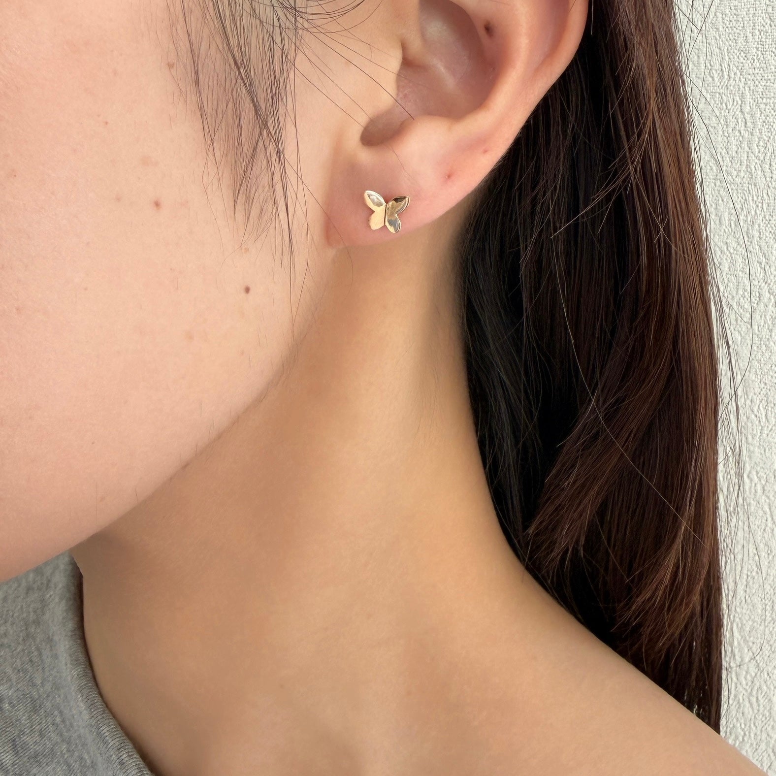 <NEW>K18バタフライピアス