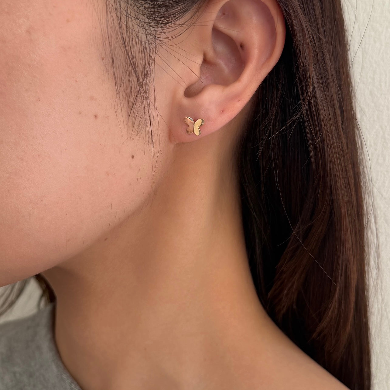 <NEW>K18バタフライピアス