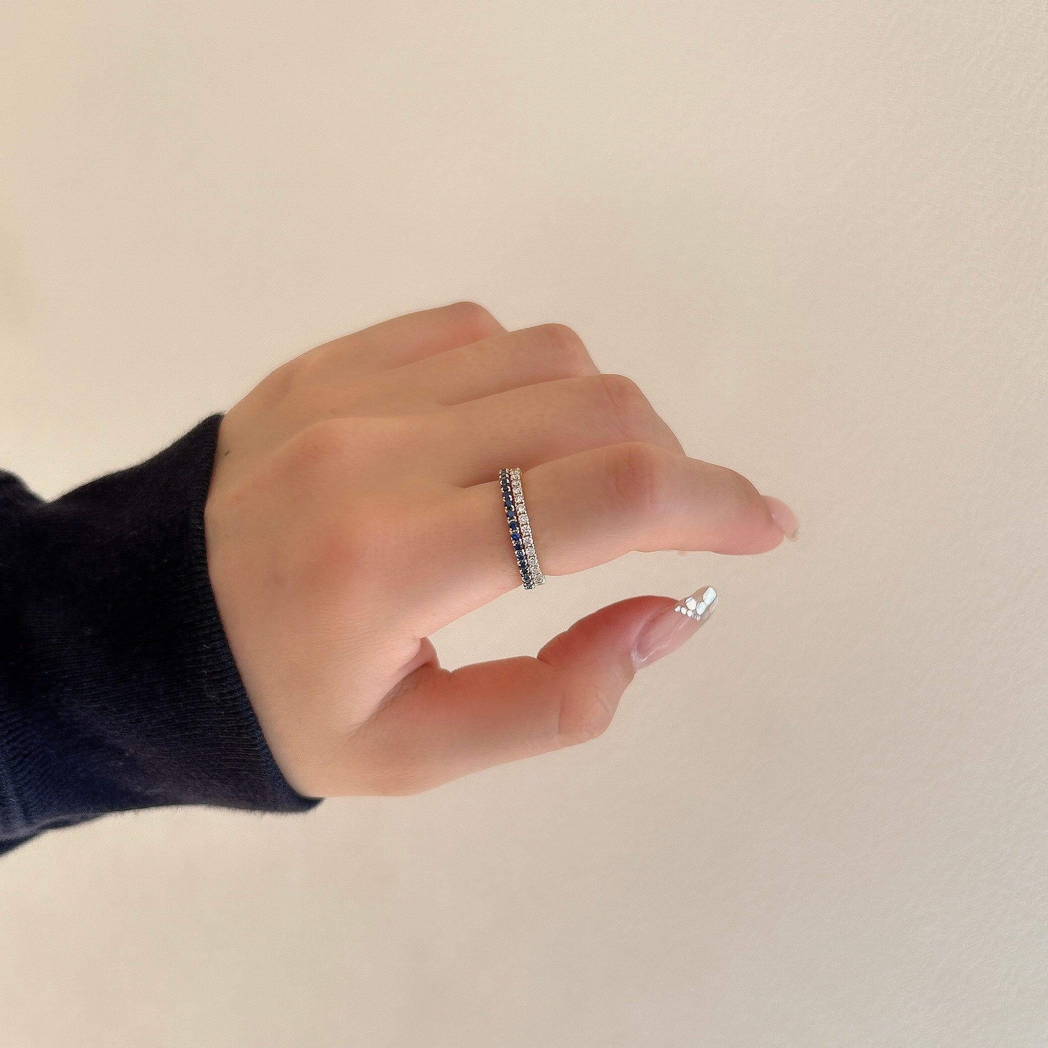 【受注生産品】K18ダイヤモンドフルエタニティリング