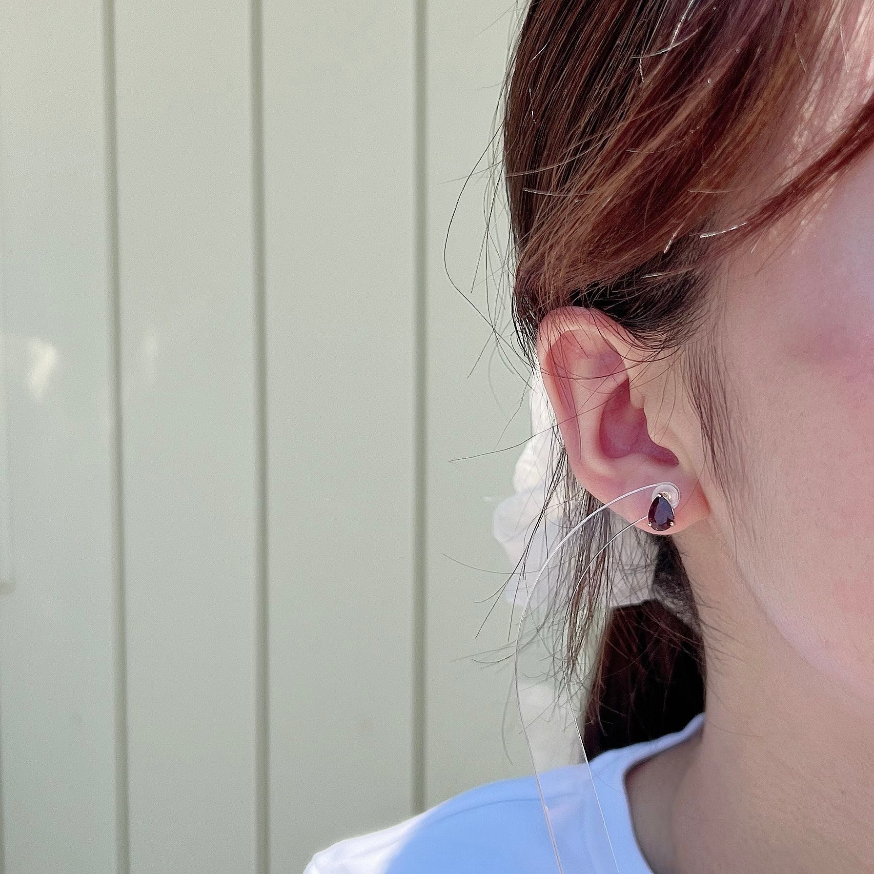 【一点物】K18バイカラートルマリンピアスB(片耳)