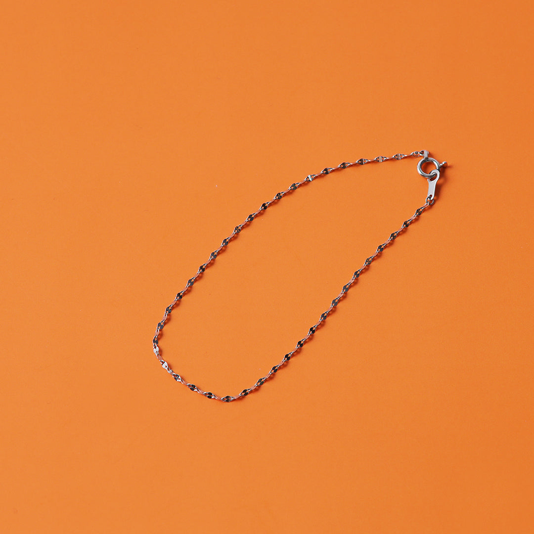 【受注生産品】Pt850ペタルチェーンブレスレット