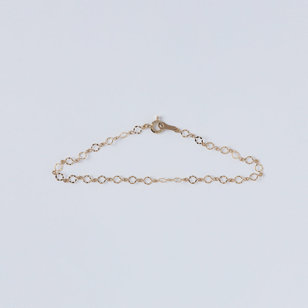 K18レースチェーンブレスレット