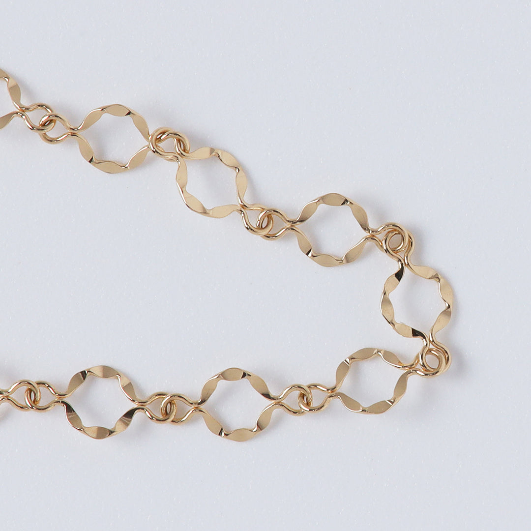 K18レースチェーンブレスレット