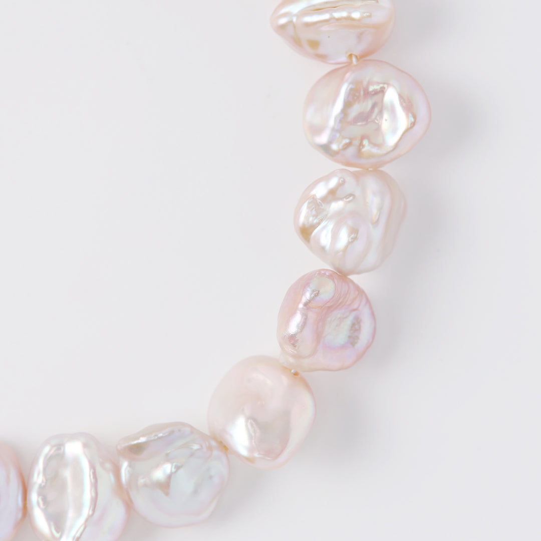 SV925淡水ケシパールブレスレットピンク