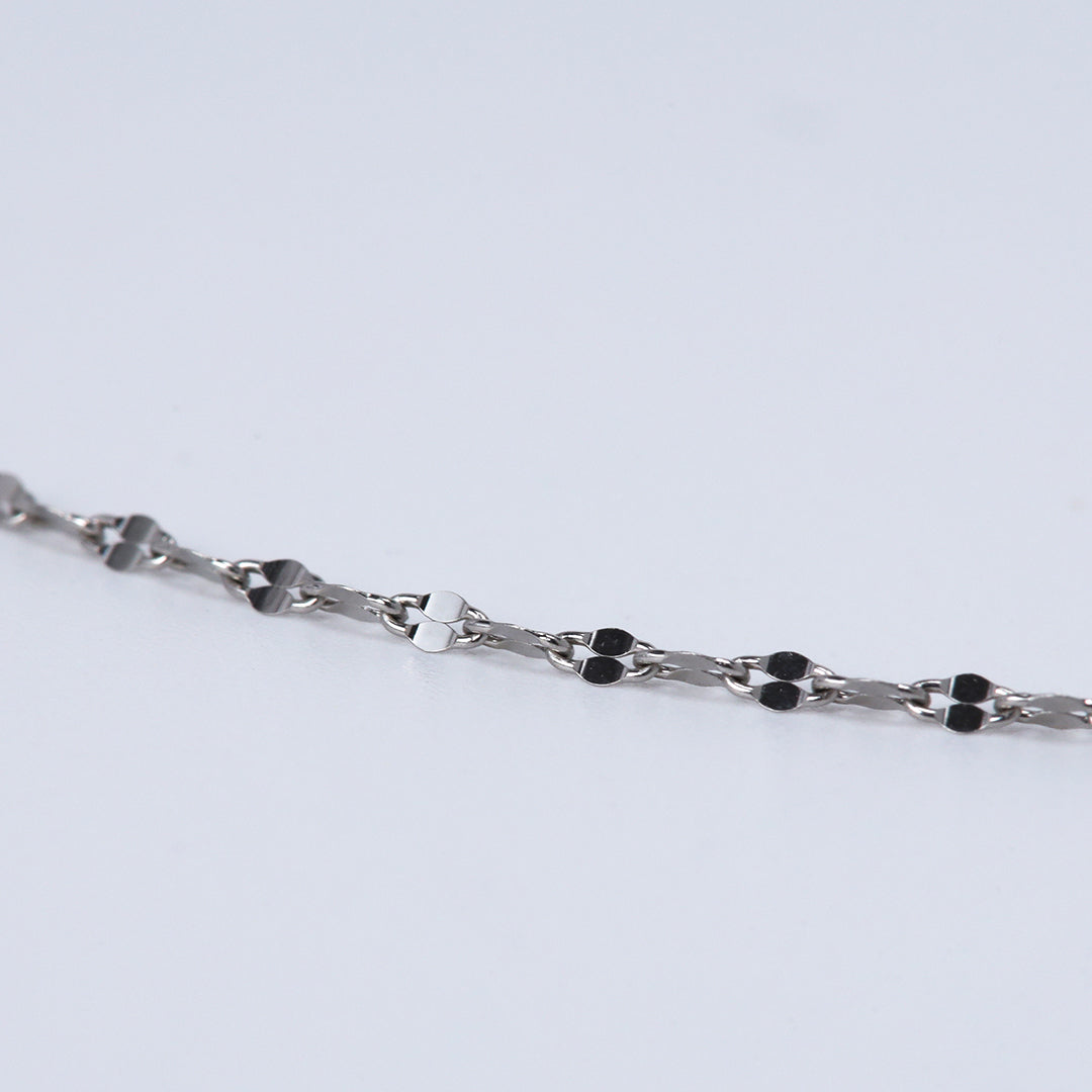 【受注生産品】Pt850ペタルチェーンネックレス