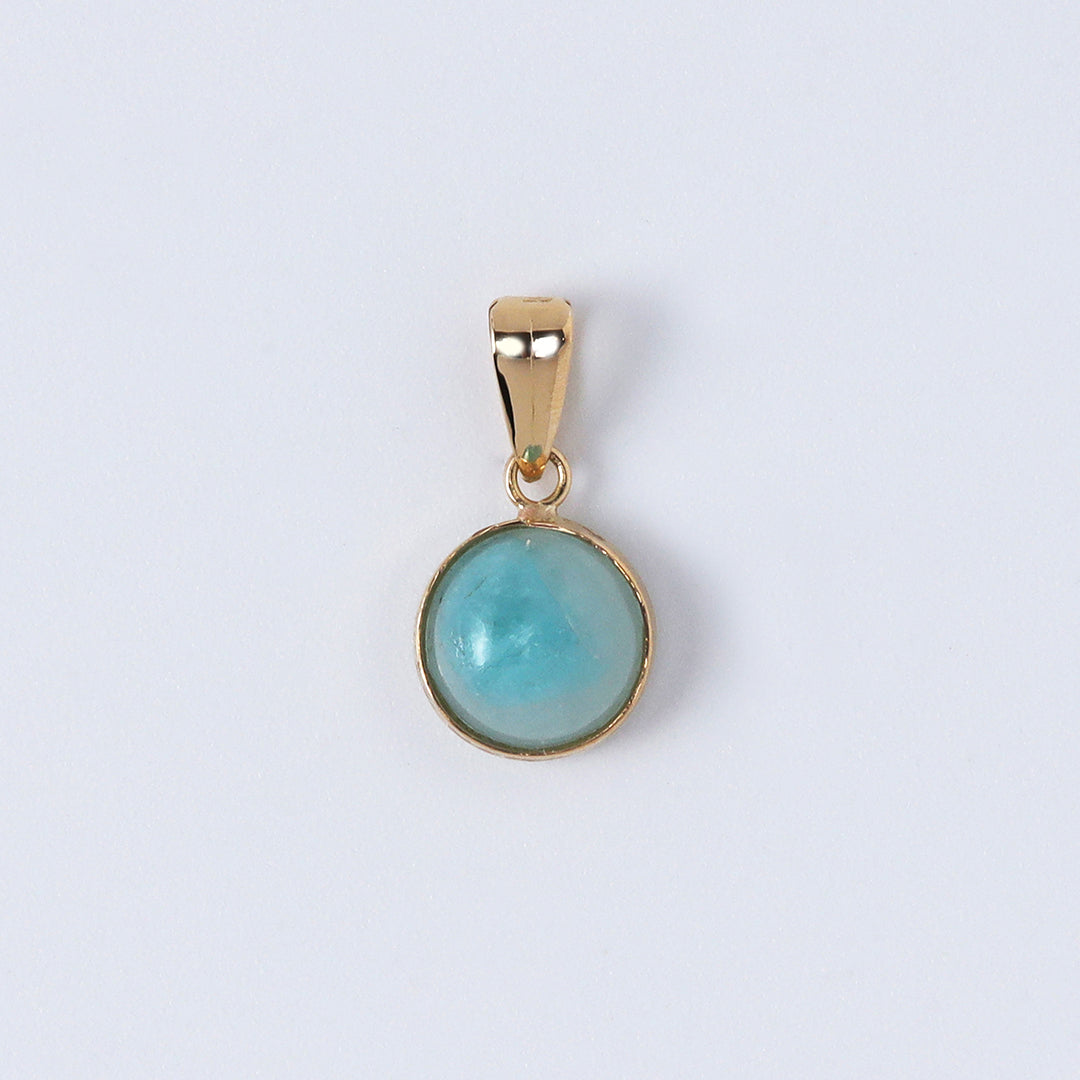 <NEW>【一点物】K18パライバトルマリンインクォーツペンダントトップB