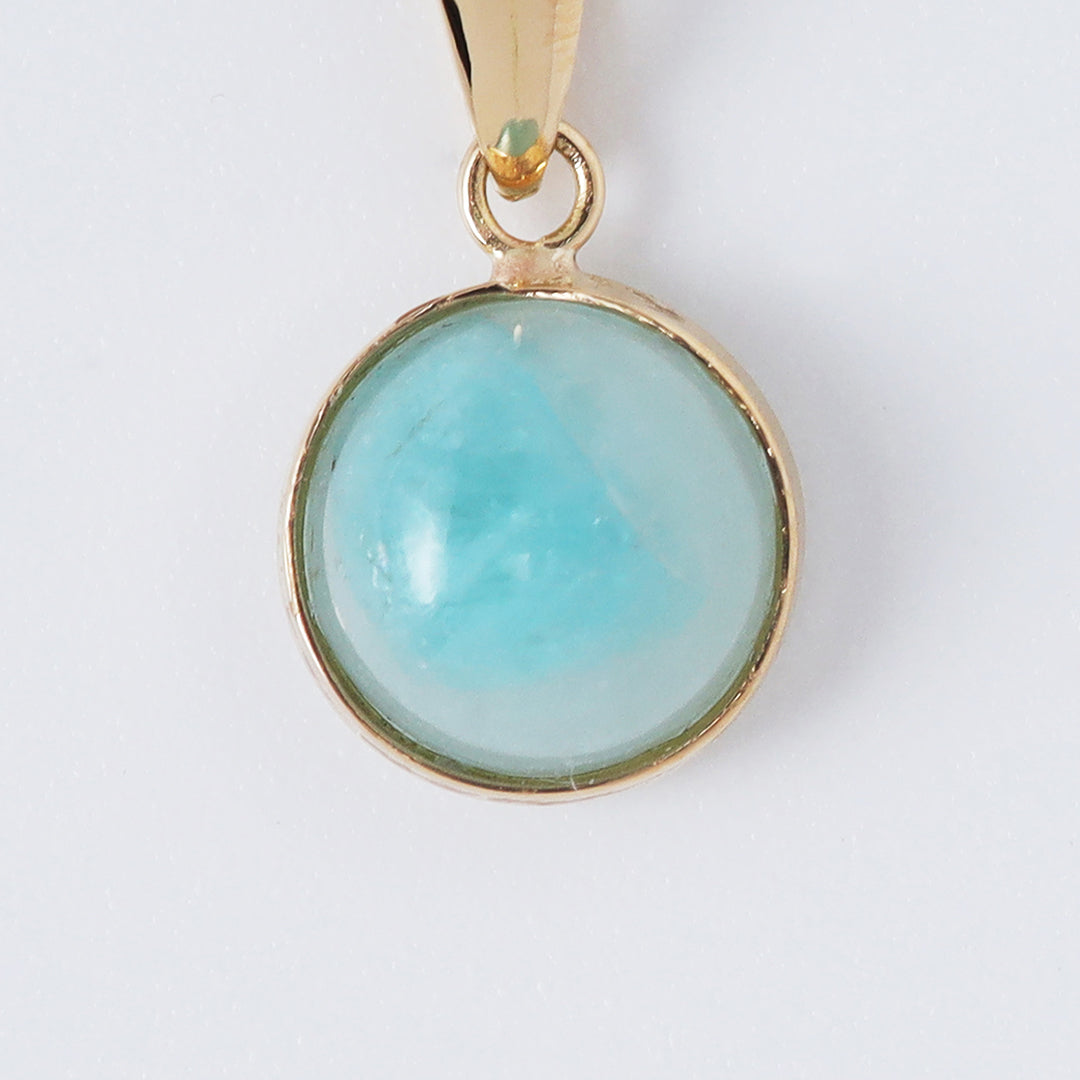 <NEW>【一点物】K18パライバトルマリンインクォーツペンダントトップB