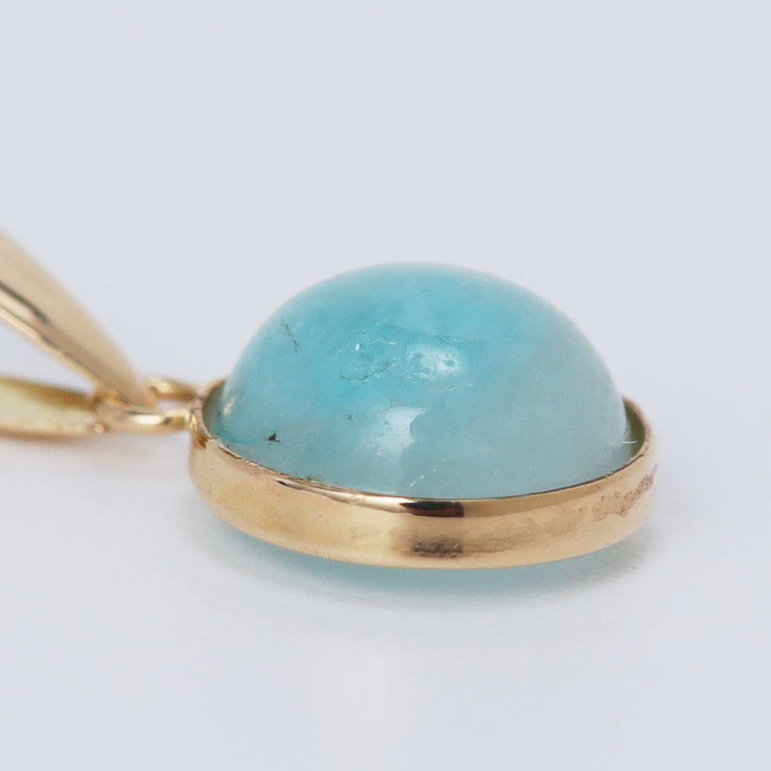 <NEW>【一点物】K18パライバトルマリンインクォーツペンダントトップB