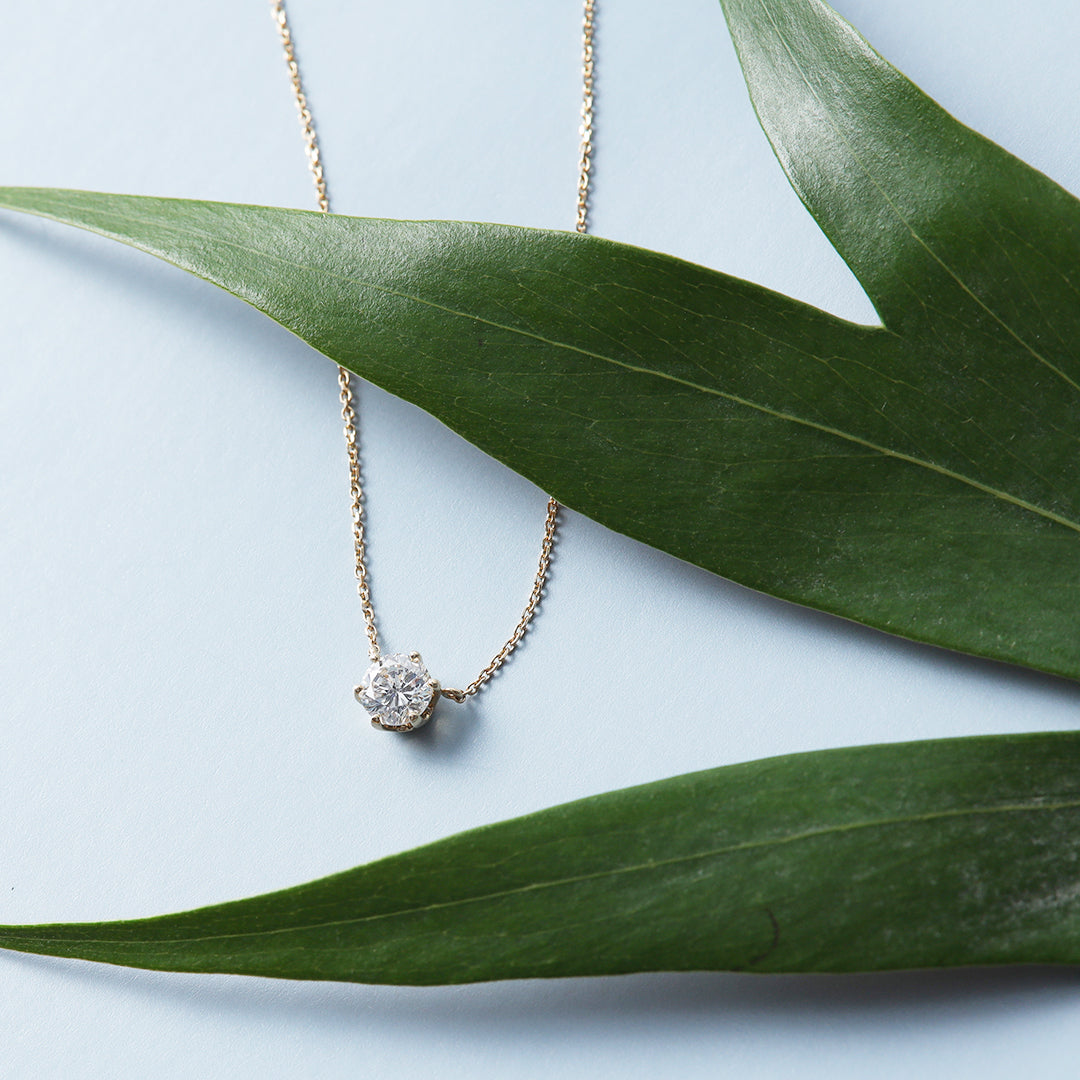 <クリスマス限定>【受注生産品】K18 0.5ctダイヤモンドネックレス(ソーティング付き)