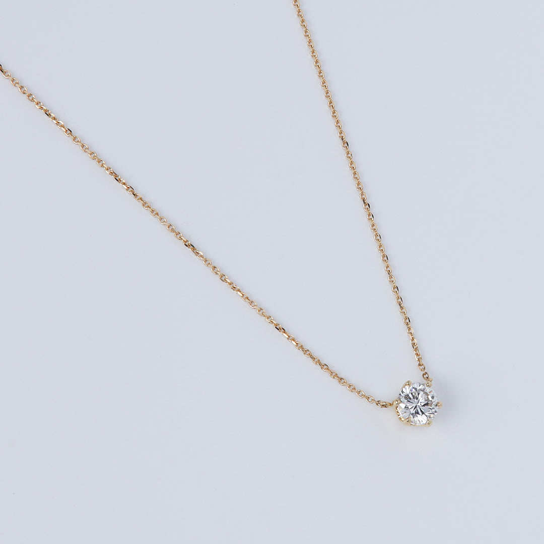 <クリスマス限定>【受注生産品】K18 0.5ctダイヤモンドネックレス(ソーティング付き)