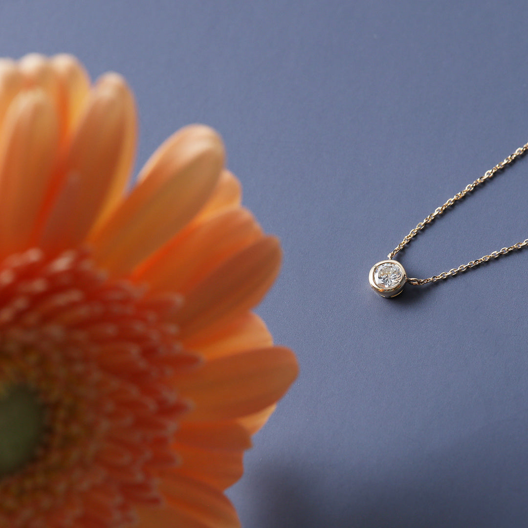 <クリスマス限定>【受注生産品】K18 0.3ctダイヤモンドネックレス(ソーティング付き)