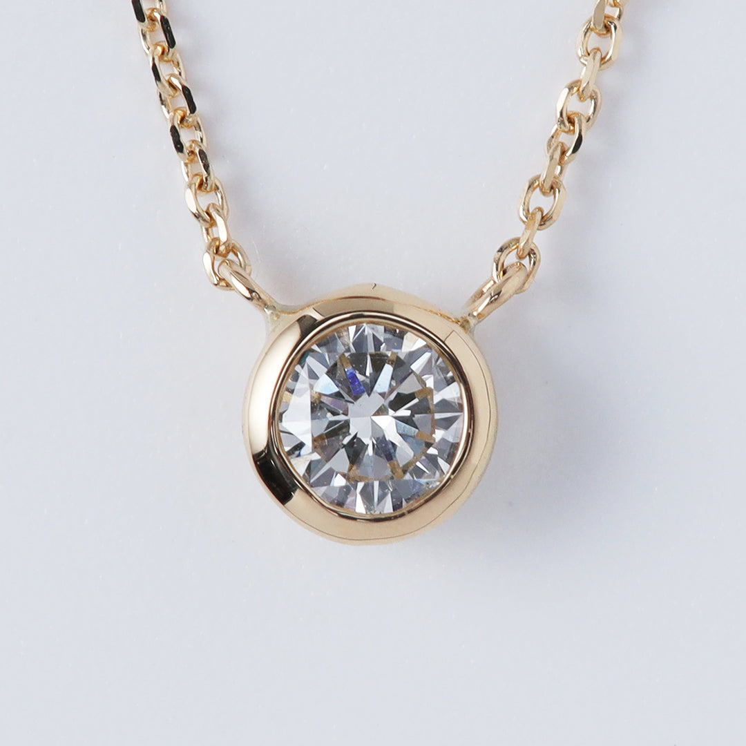 <クリスマス限定>【受注生産品】K18 0.3ctダイヤモンドネックレス(ソーティング付き)