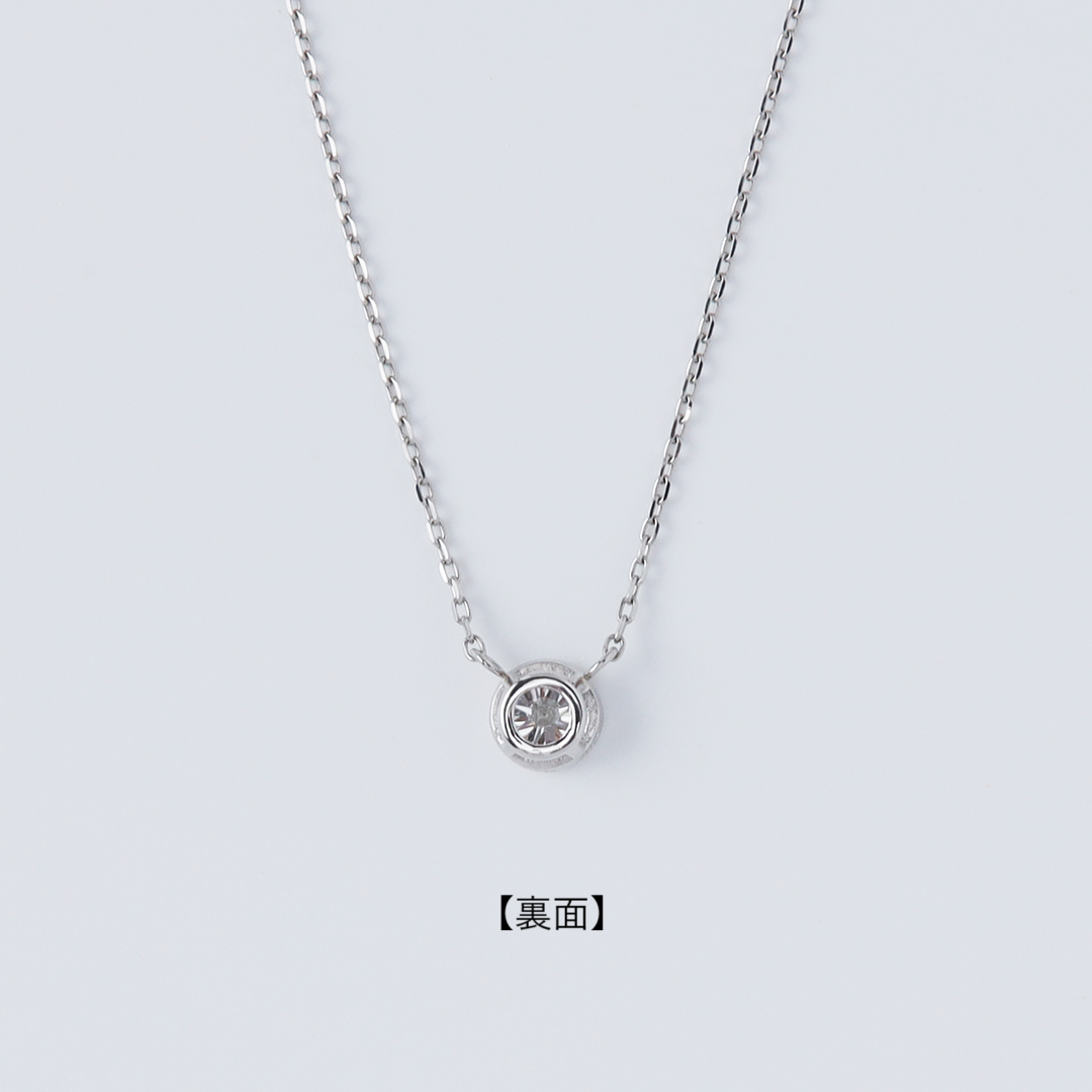 <クリスマス限定>【受注生産品】Pt900/Pt850 0.3ctダイヤモンドネックレス(ソーティング付き)