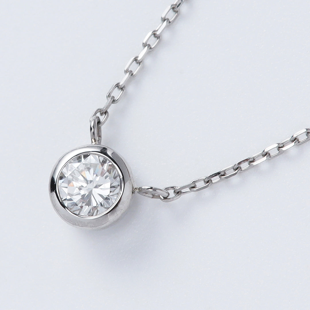 <クリスマス限定>【受注生産品】Pt900/Pt850 0.3ctダイヤモンドネックレス(ソーティング付き)