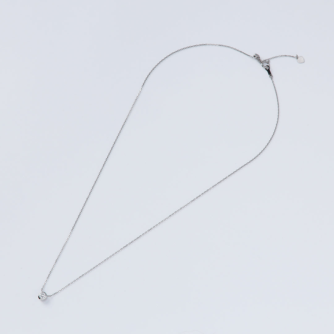 <クリスマス限定>【受注生産品】Pt900/Pt850 0.3ctダイヤモンドネックレス(ソーティング付き)