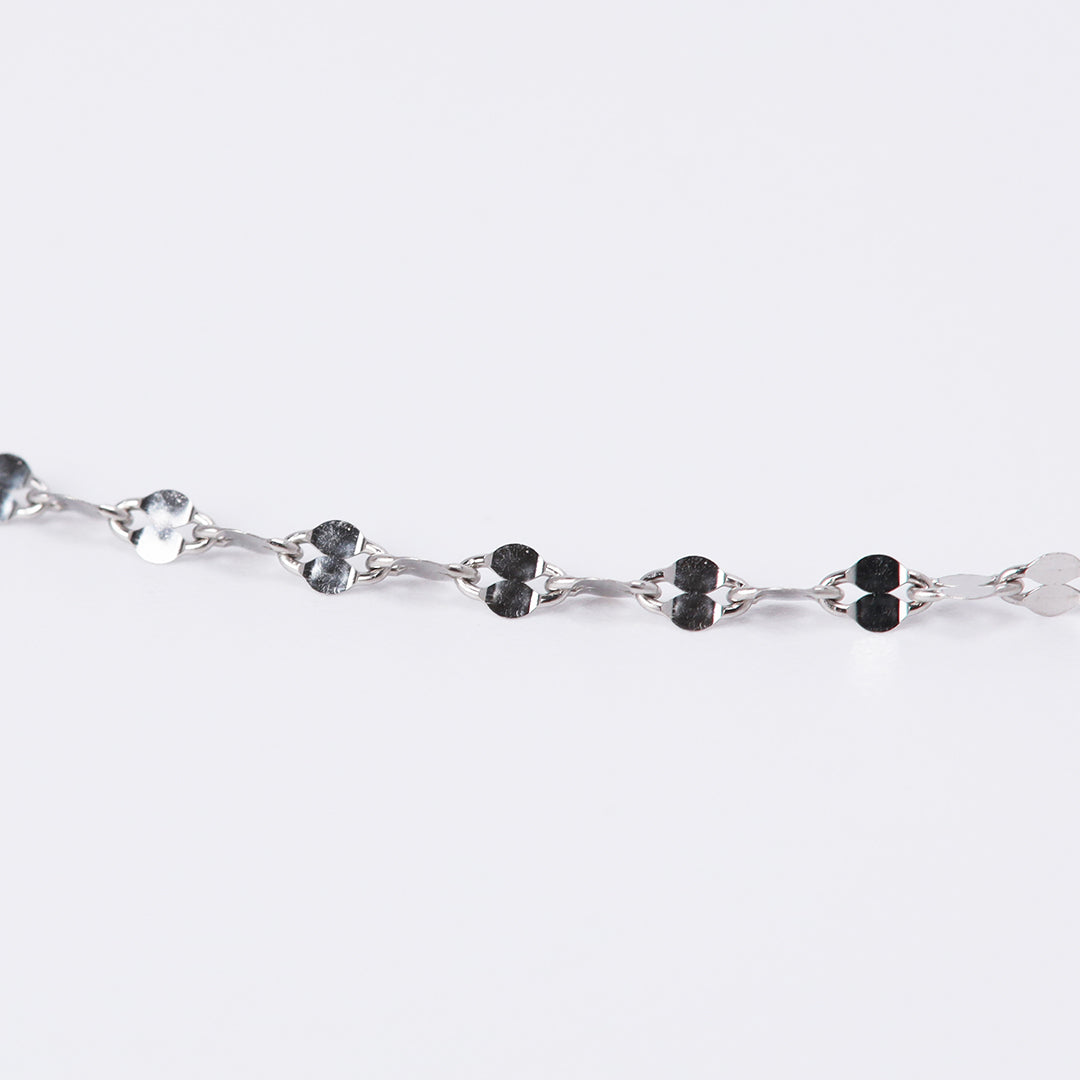 【受注生産品】<NEW>Pt850ペタルチェーンネックレス