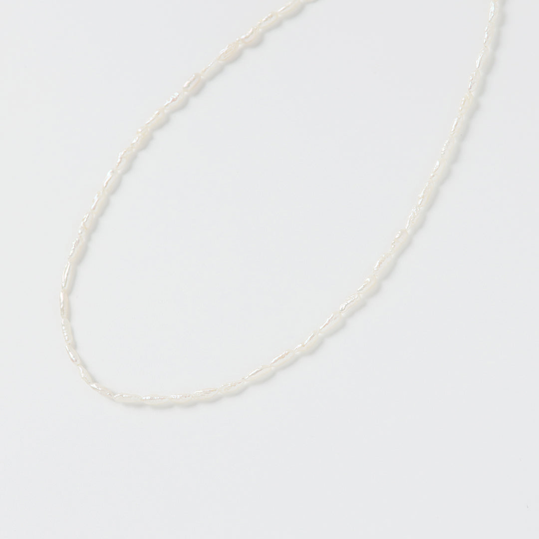 SV925淡水ライスパールチョーカーネックレス