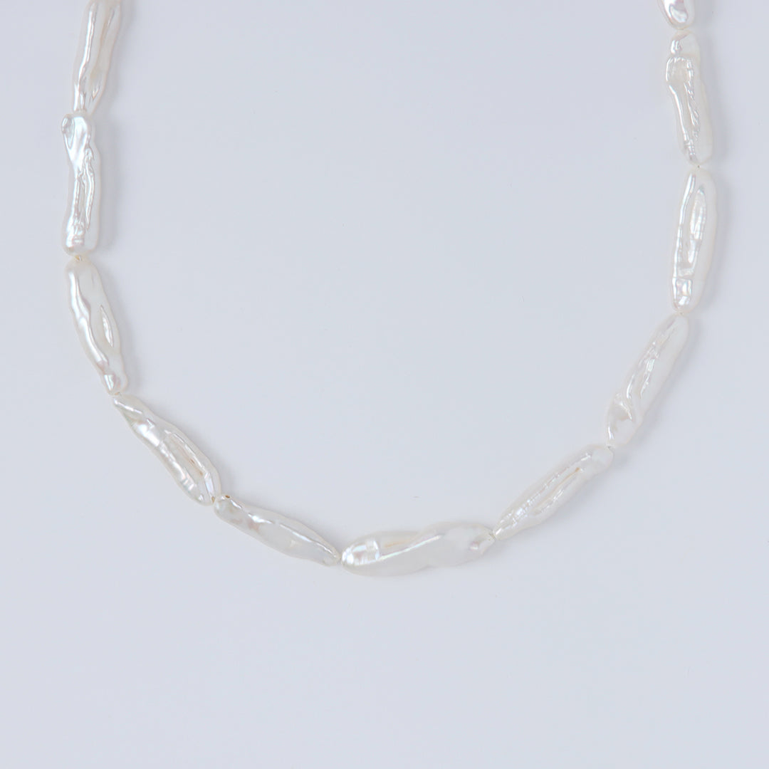 SV925変形淡水パールチョーカーネックレス