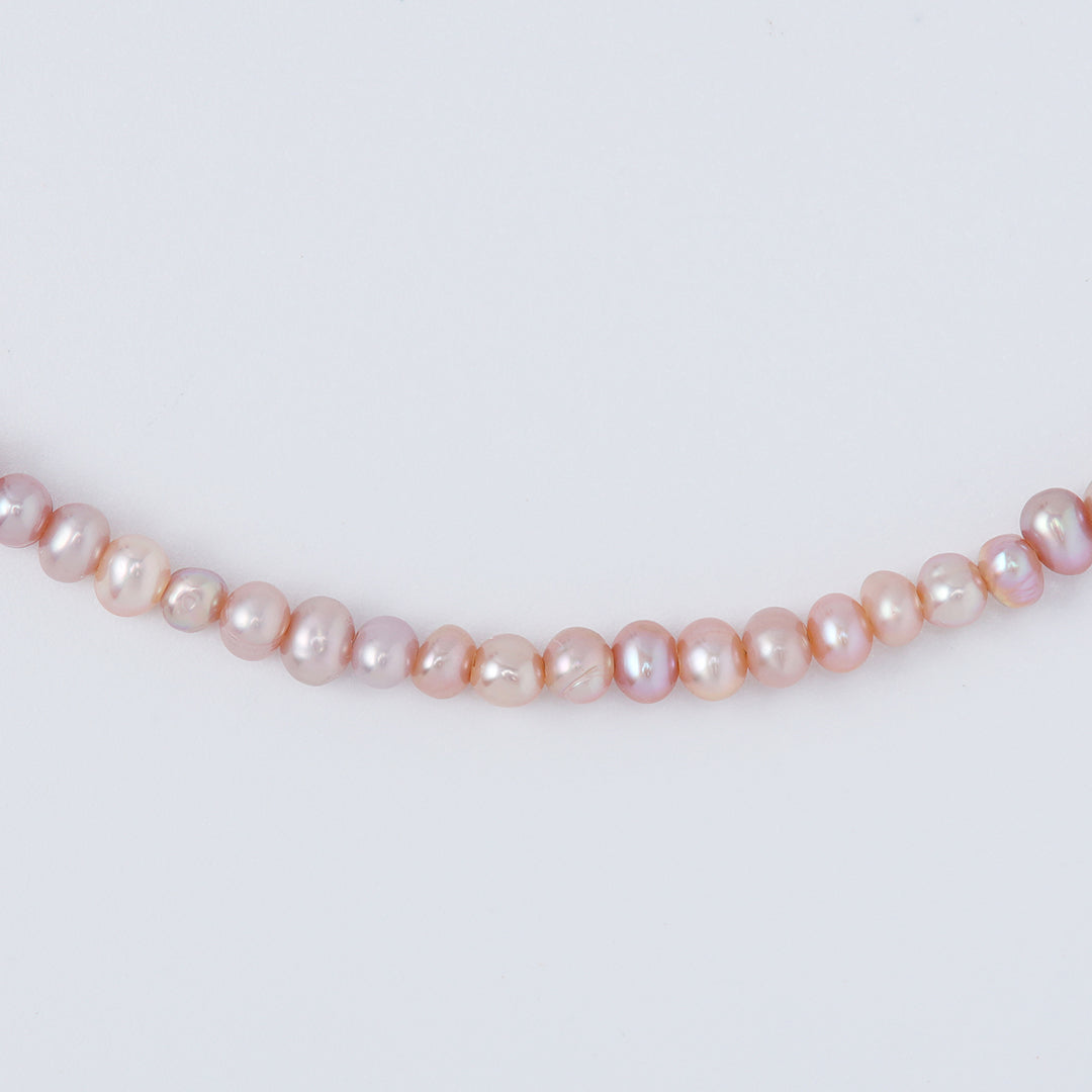 SV925淡水ピンクベビーパールネックレス