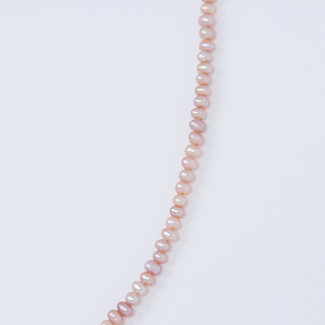 SV925淡水ピンクベビーパールネックレス