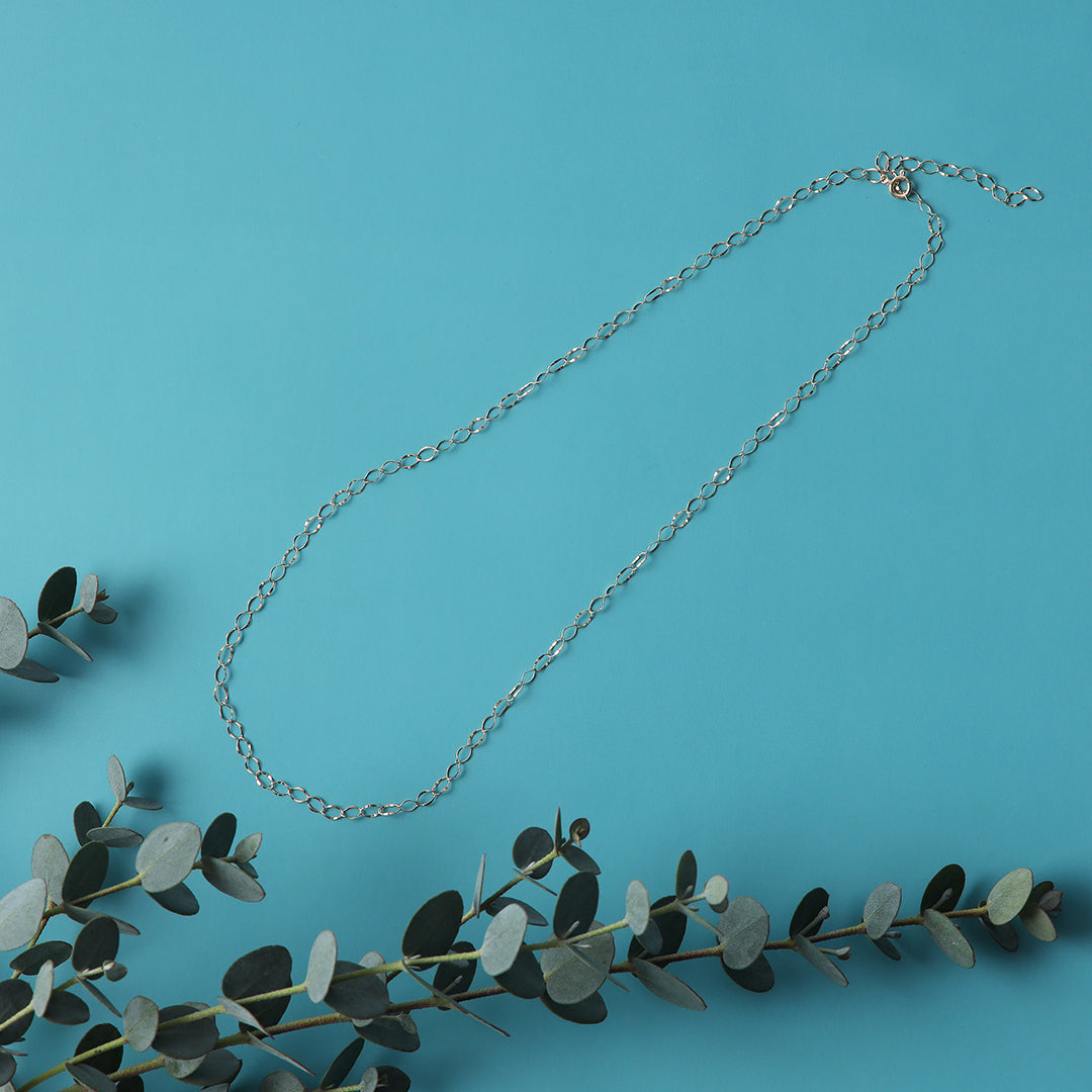 K18フリルチェーンネックレス