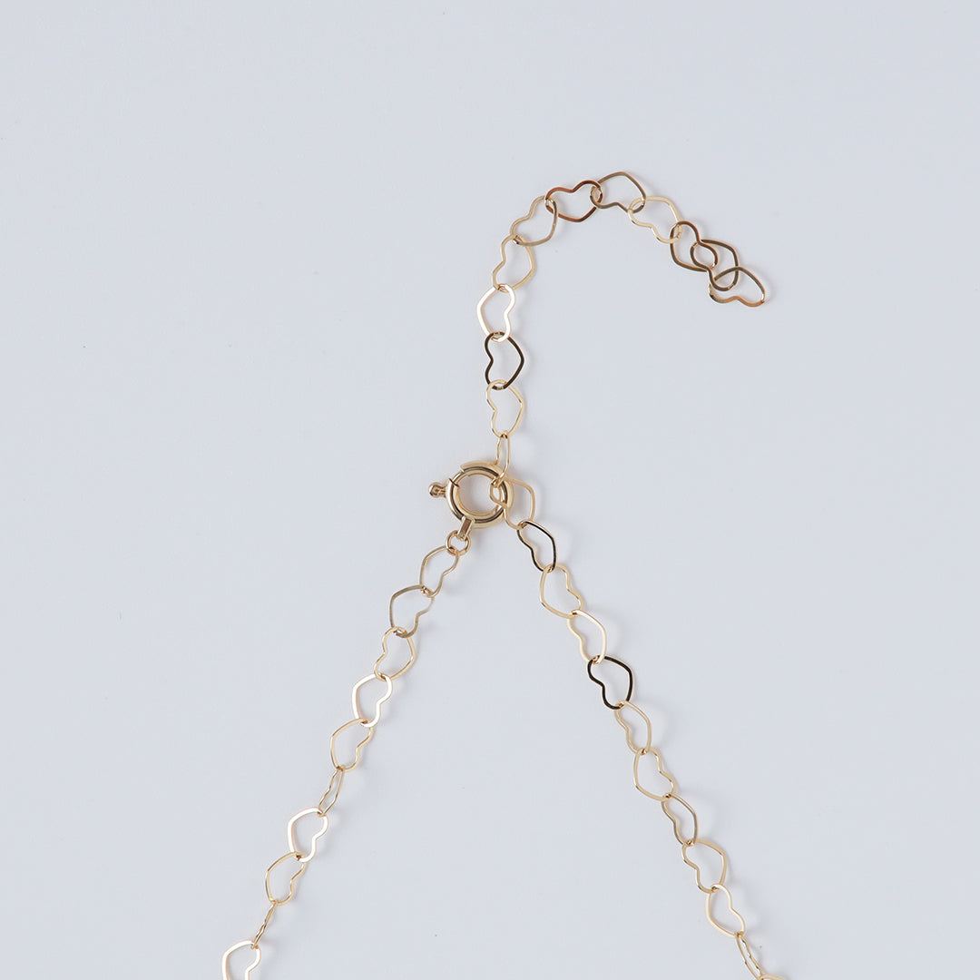 <NEW>K18ハートチェーンネックレス