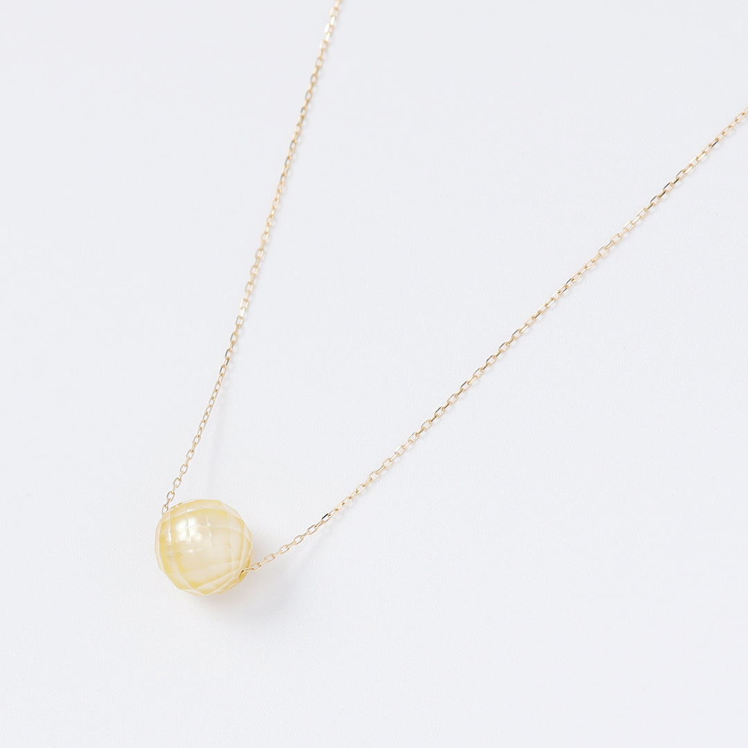 K18南洋カットパールネックレスゴールド