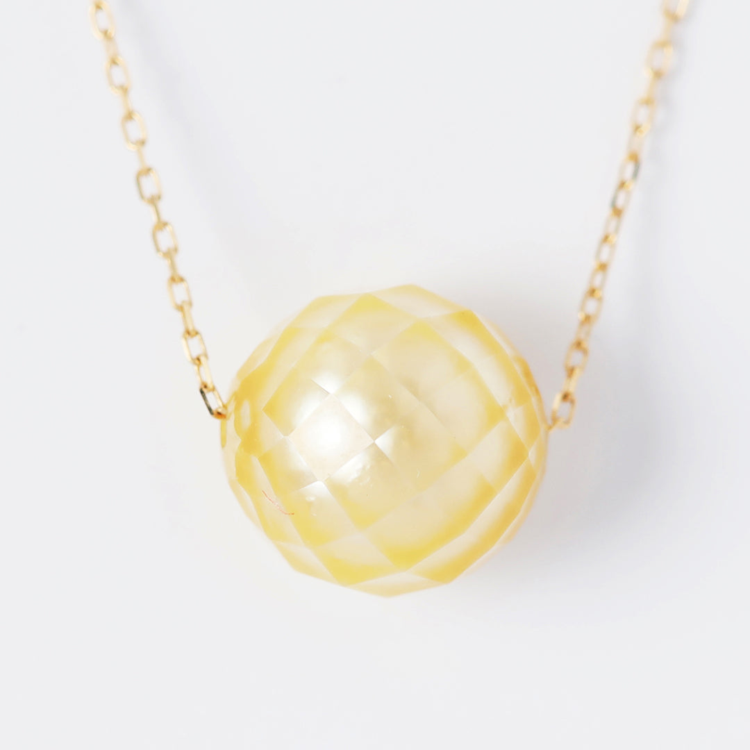 K18南洋カットパールネックレスゴールド