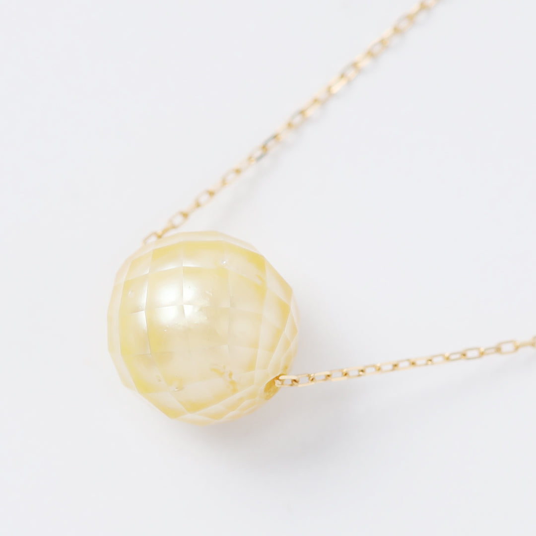 K18南洋カットパールネックレスゴールド