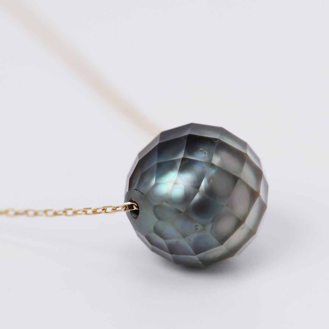 K18タヒチカットパールネックレス