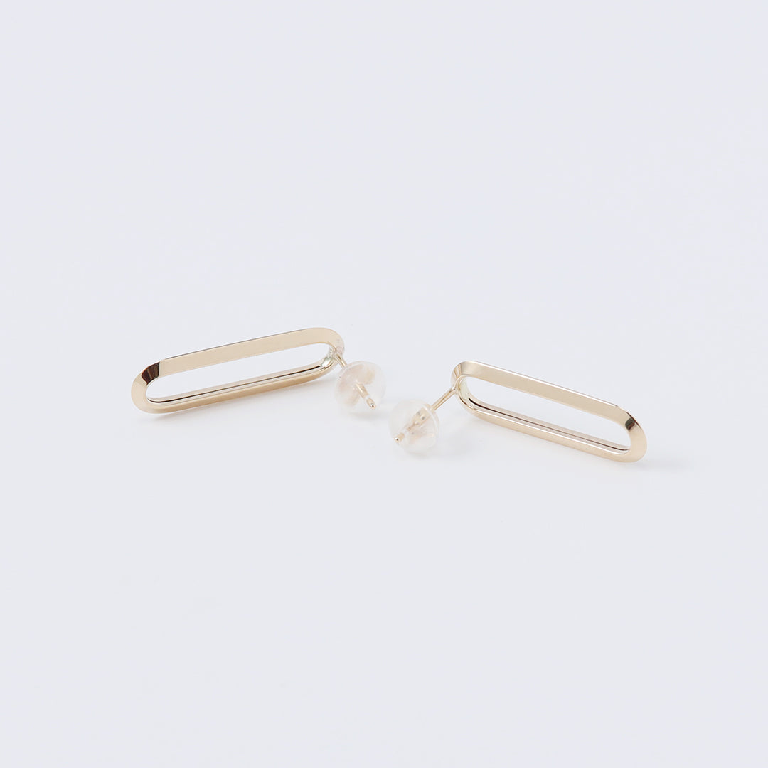 <NEW>K18ロングクリップピアス1コマ