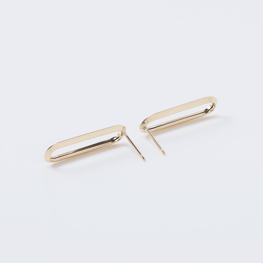 <NEW>K18ロングクリップピアス1コマ