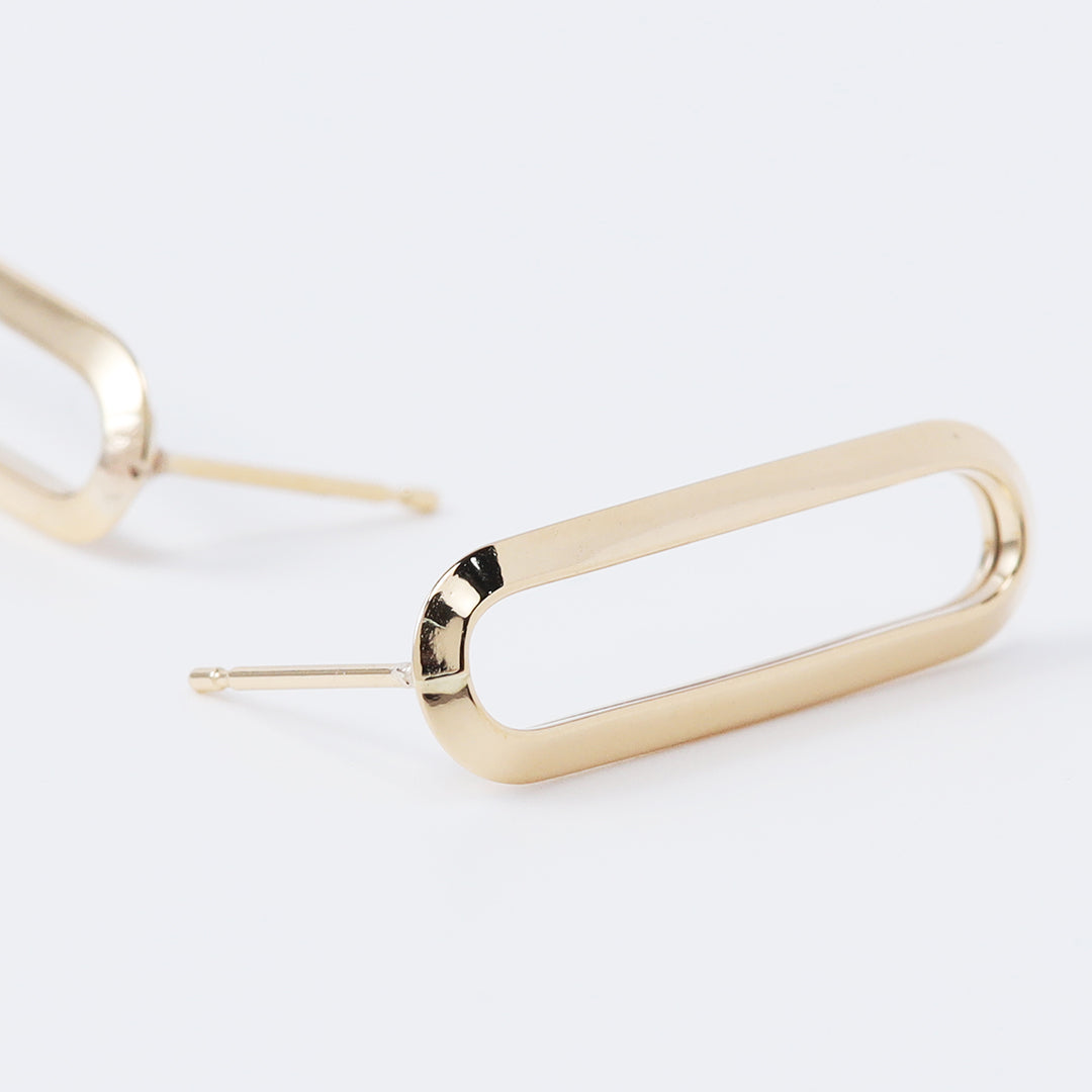 <NEW>K18ロングクリップピアス1コマ