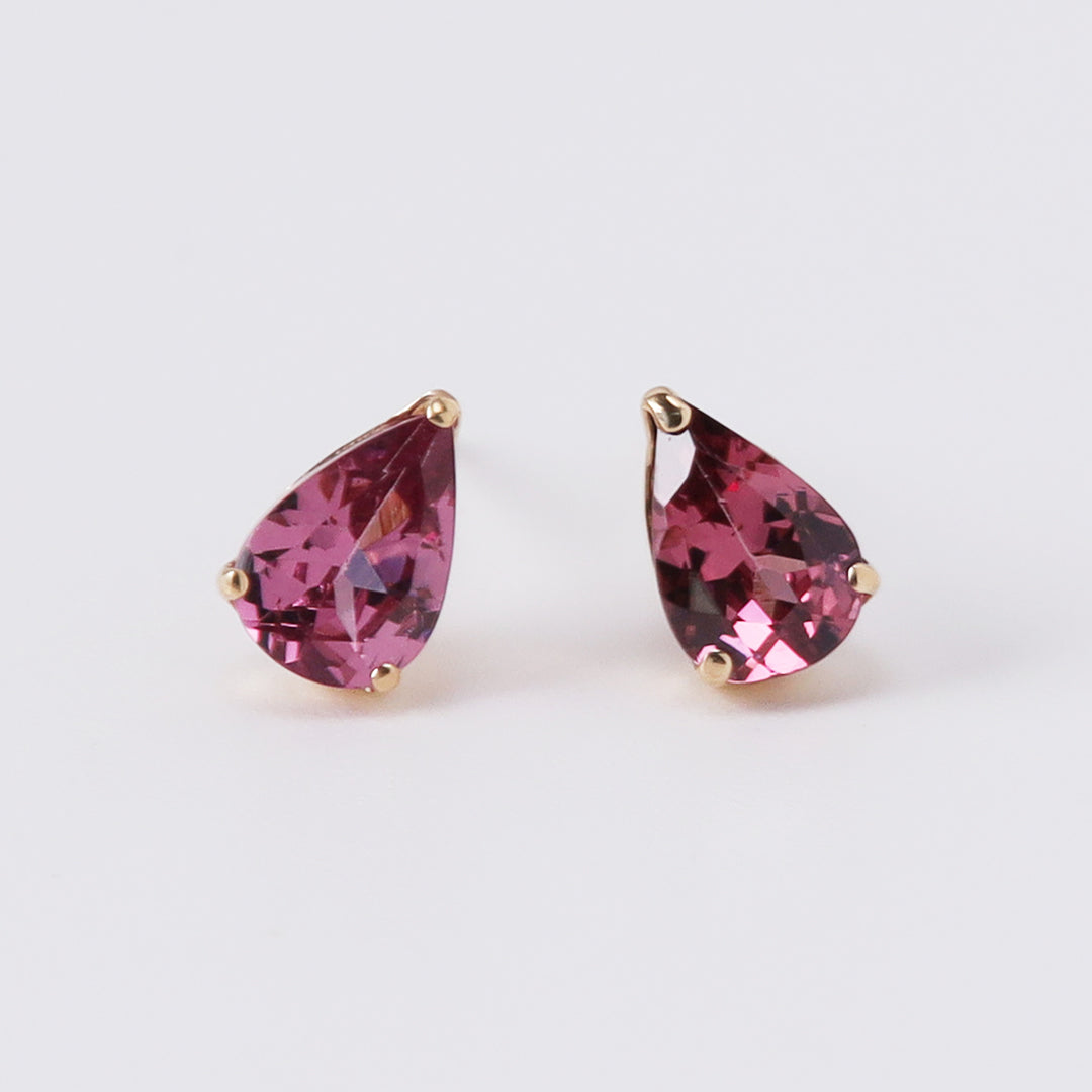 <NEW>K18タンガロードライトガーネットピアス