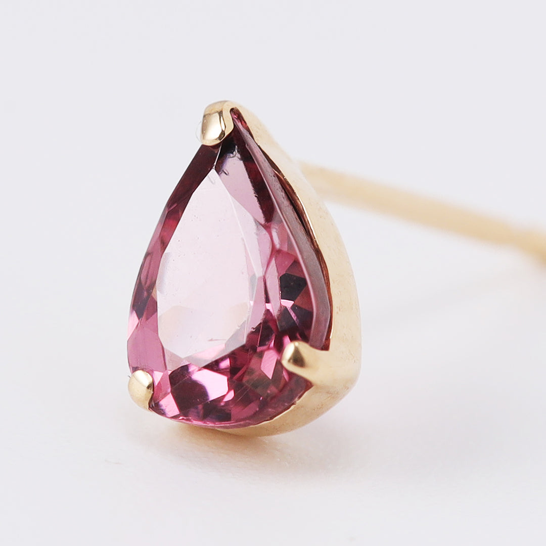 <NEW>K18タンガロードライトガーネットピアス