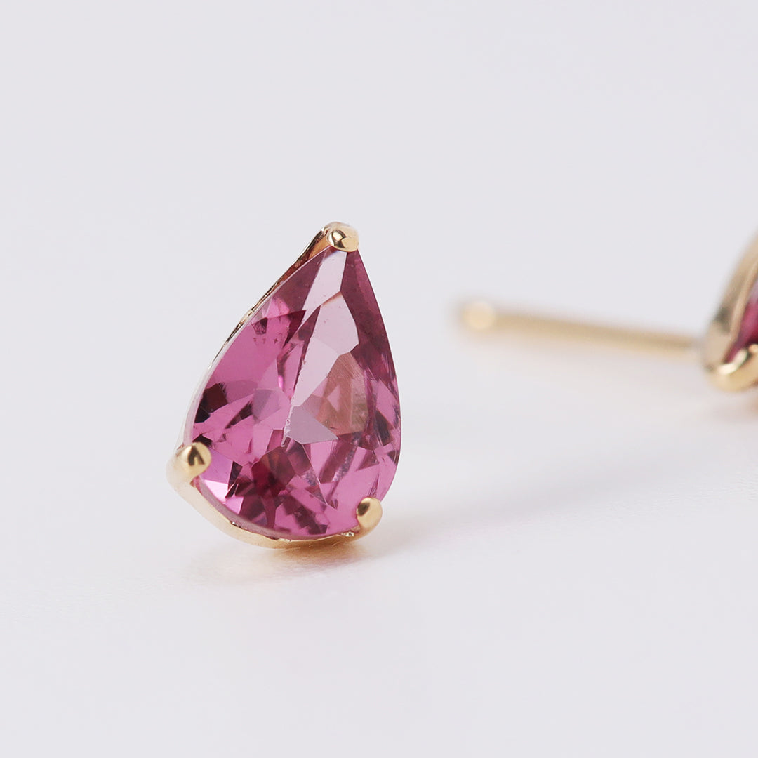 <NEW>K18タンガロードライトガーネットピアス