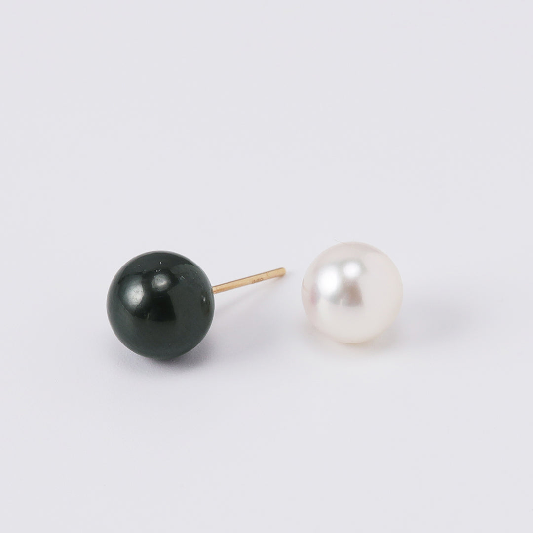 <NEW>K18アコヤタヒチリバーシブルピアス
