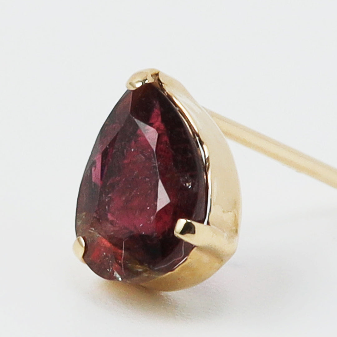 【一点物】K18バイカラートルマリンピアスB(片耳)