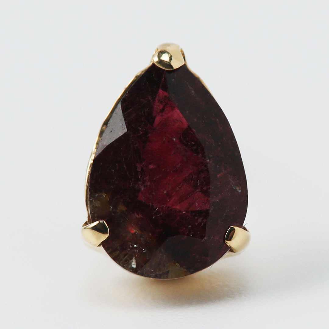 【一点物】K18バイカラートルマリンピアスB(片耳)