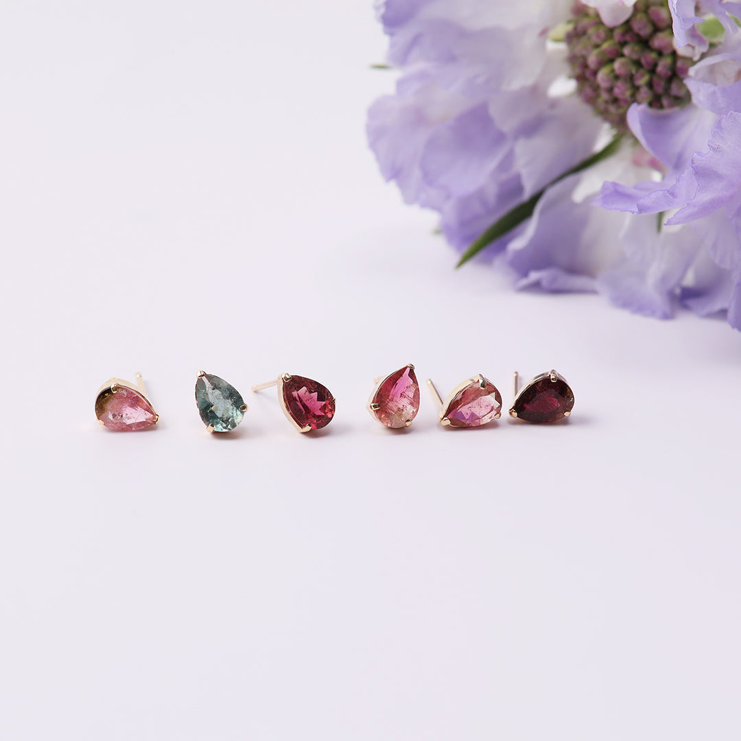 【一点物】K18バイカラートルマリンピアスB(片耳)