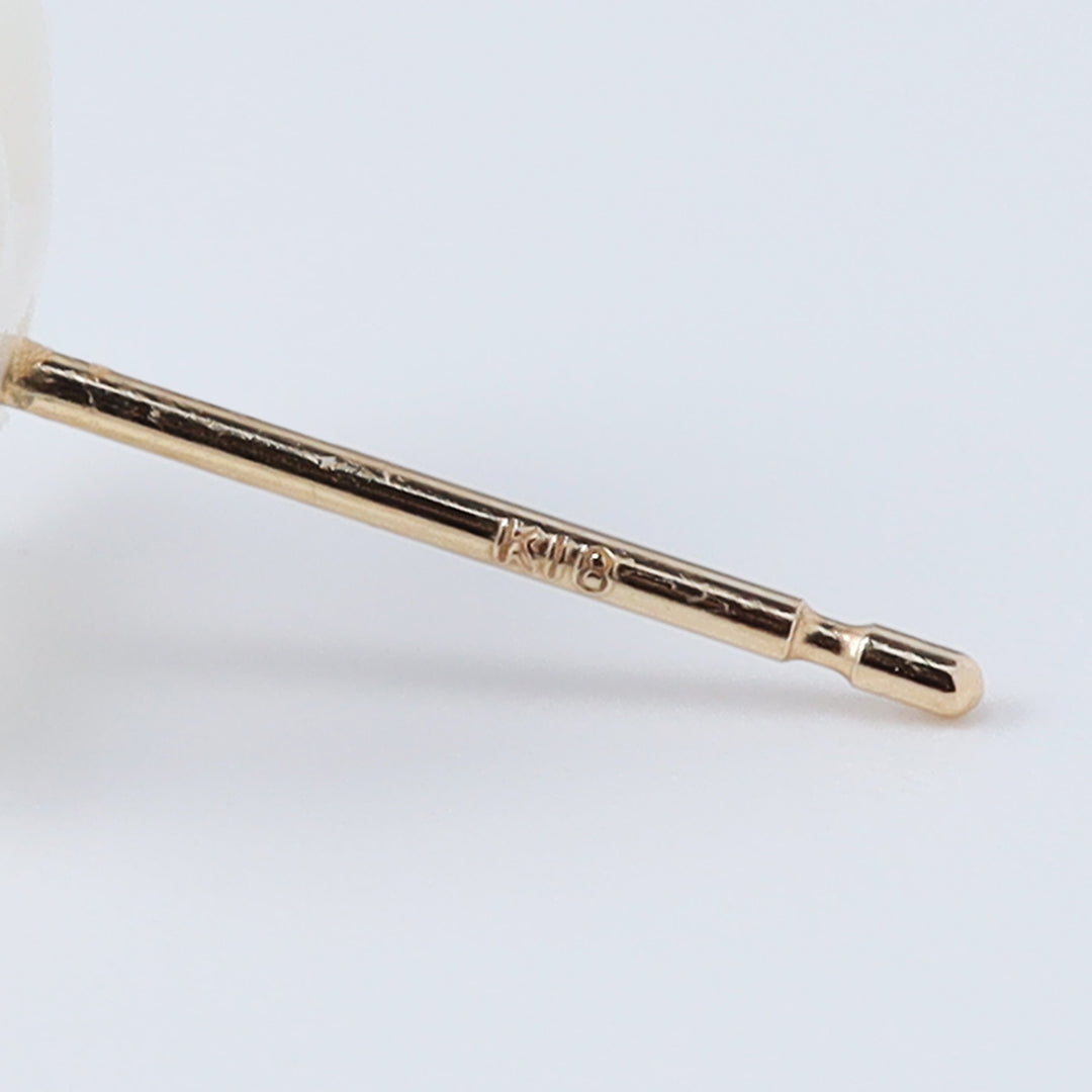 K18白蝶貝フラワー小(4枚)ピアス