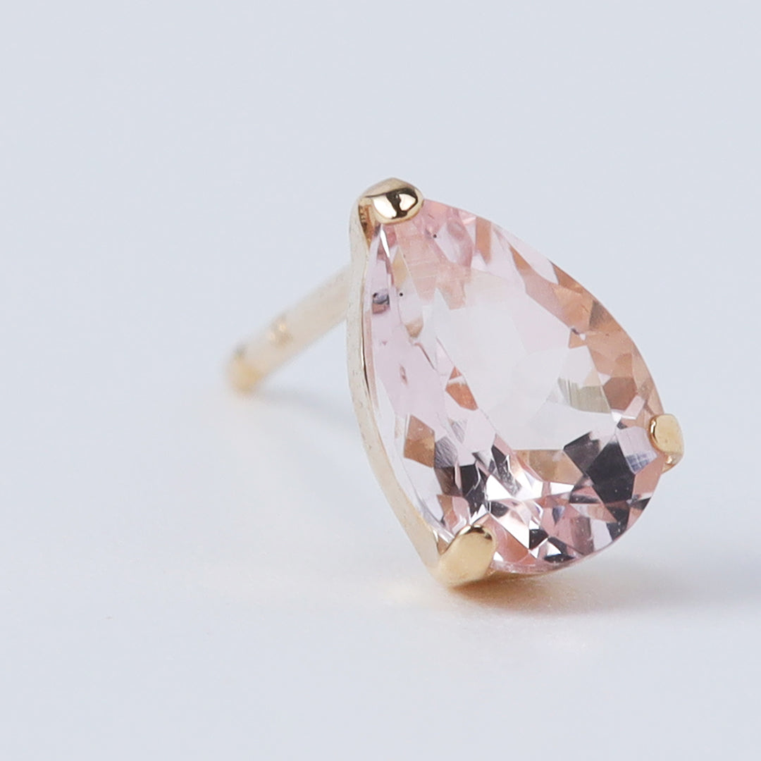 K18モルガナイトピアス