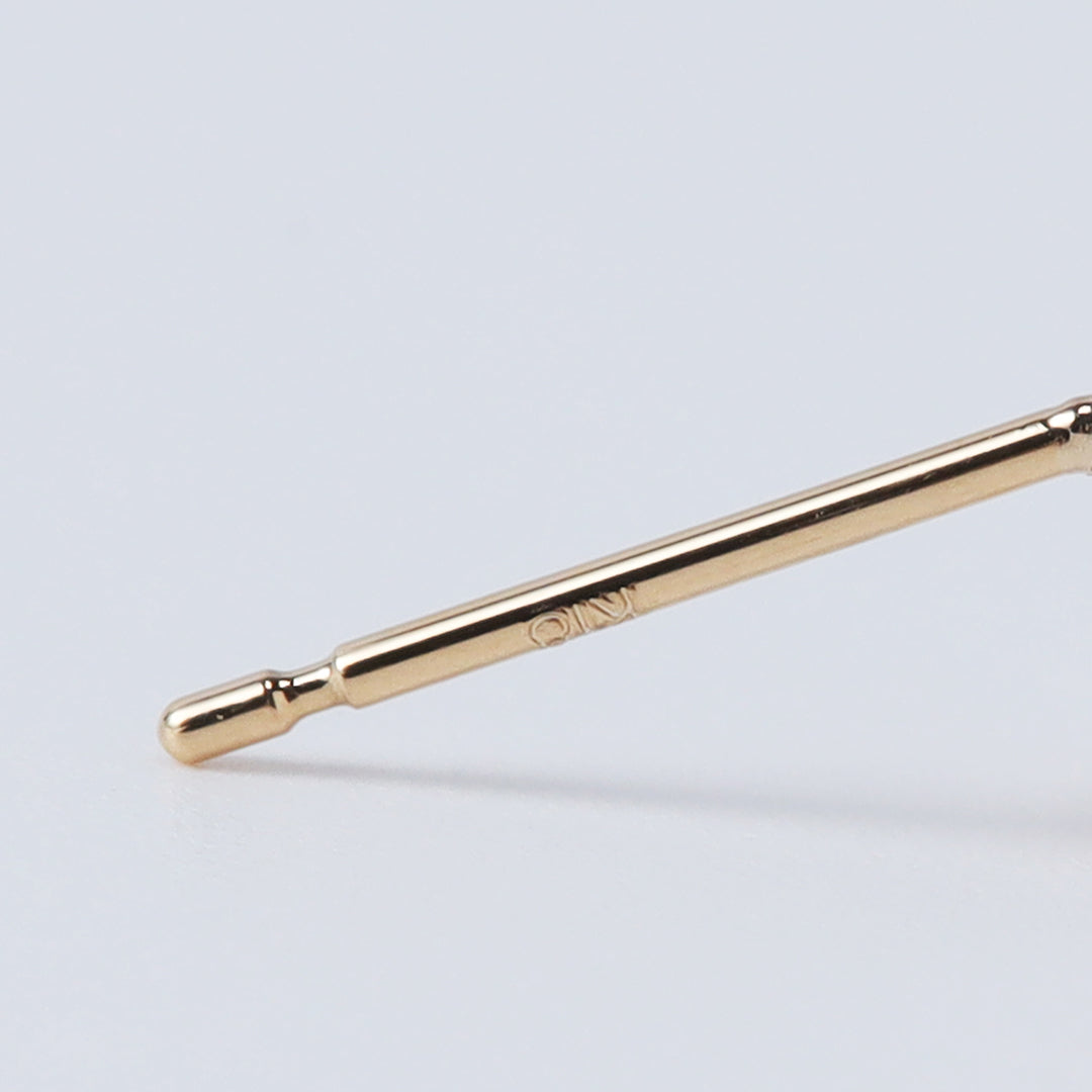 K18モルガナイトピアス