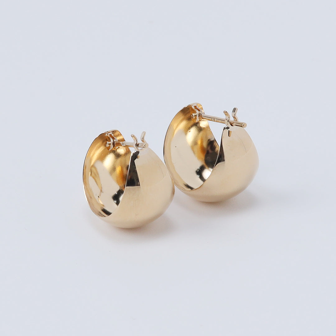 K18ぽってりフープピアス