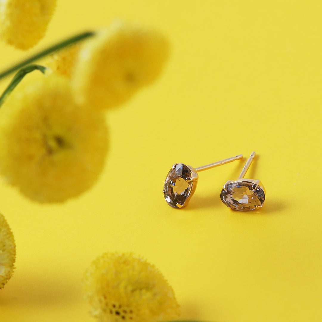 K18ラベンダースピネルピアス