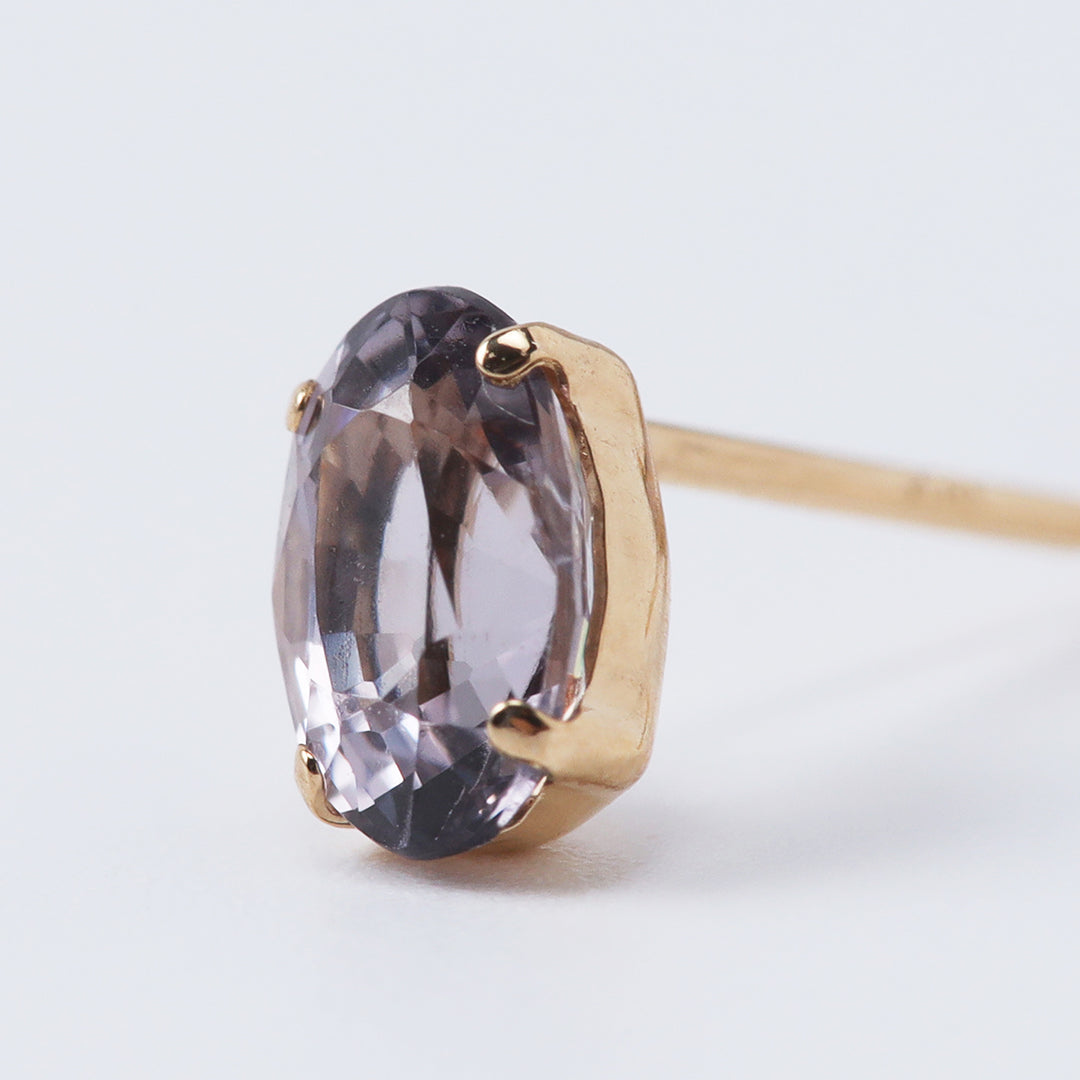 K18ラベンダースピネルピアス