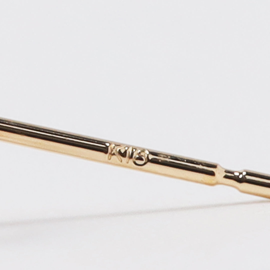 K18ローズアメジストクッションピアス