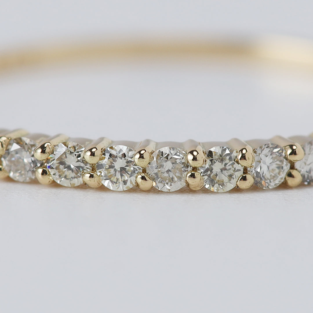 <NEW>【お買い得ジュエリー】K18ダイヤモンドリング(ライン) 12号